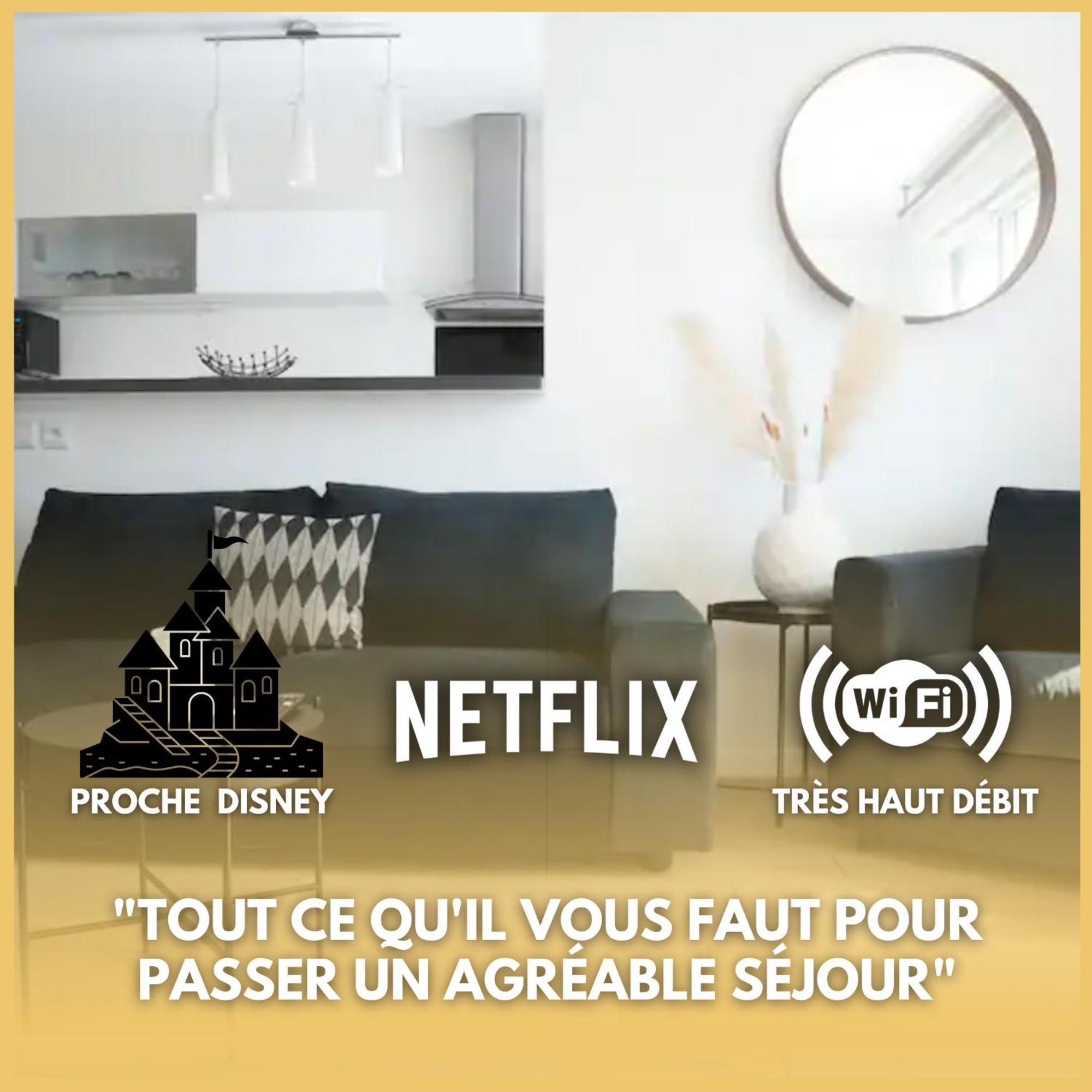 Appartement Superbe Et Cosy A 10 Mn De Disney Ferrieres-en-Brie Luaran gambar